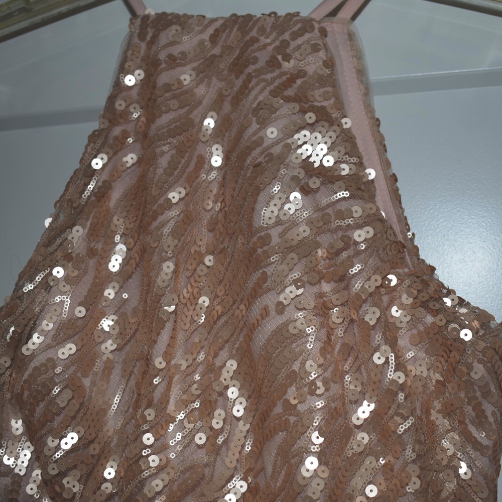 Rose gold formal dress